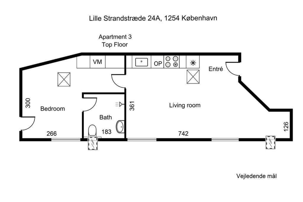 Appartamento Charmerende Ved Nyhavn 3 Sal *